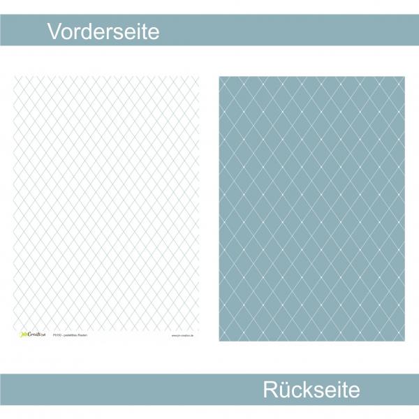Pastellblau Rauten - Designpapier